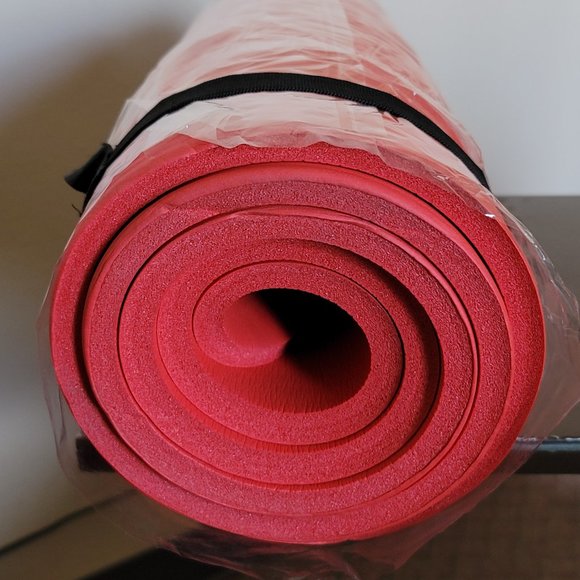 All Purpose Gymnastic Fitness Yoga Exercise Meditation Red Colored Mat - Picture 2 of 4